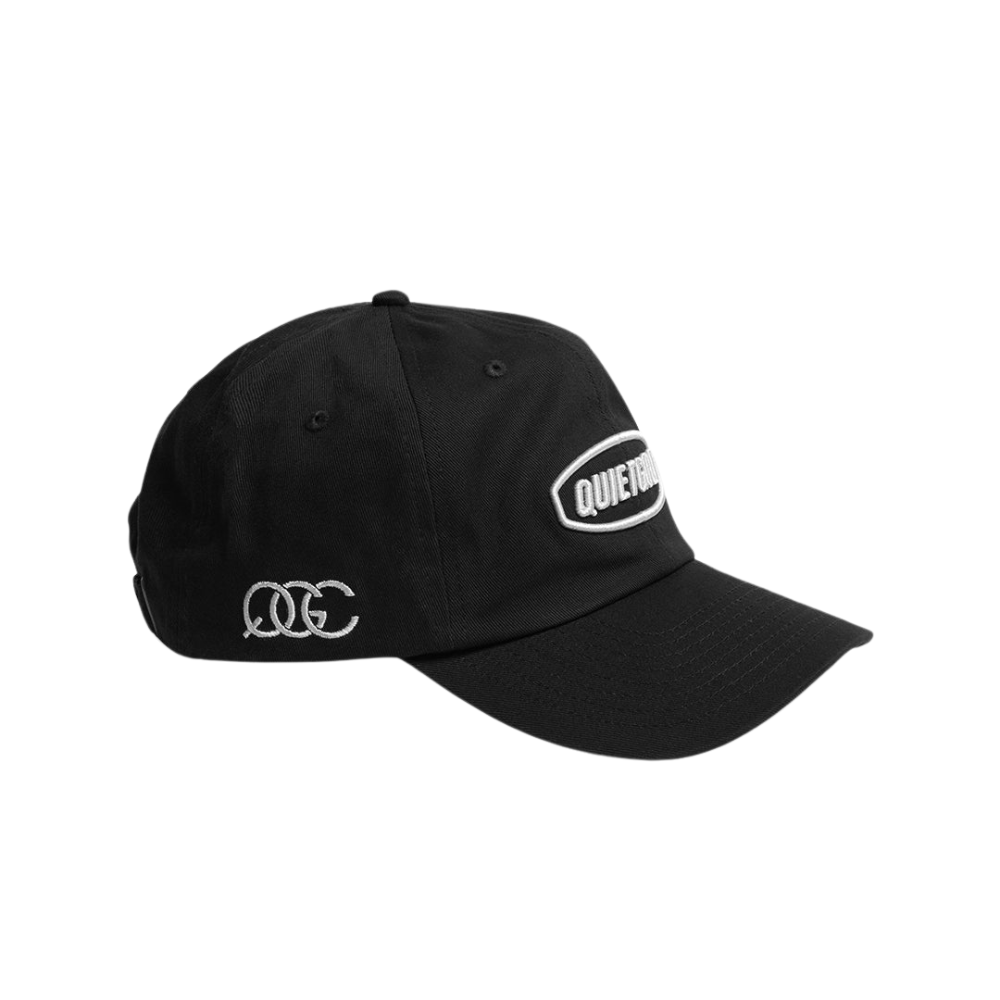 QUIET GOLF QG Tour Hat Black Side View 2