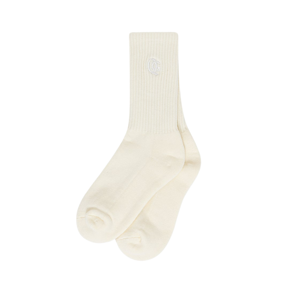 QUIET GOLF Monogram Tonal Crew Sock