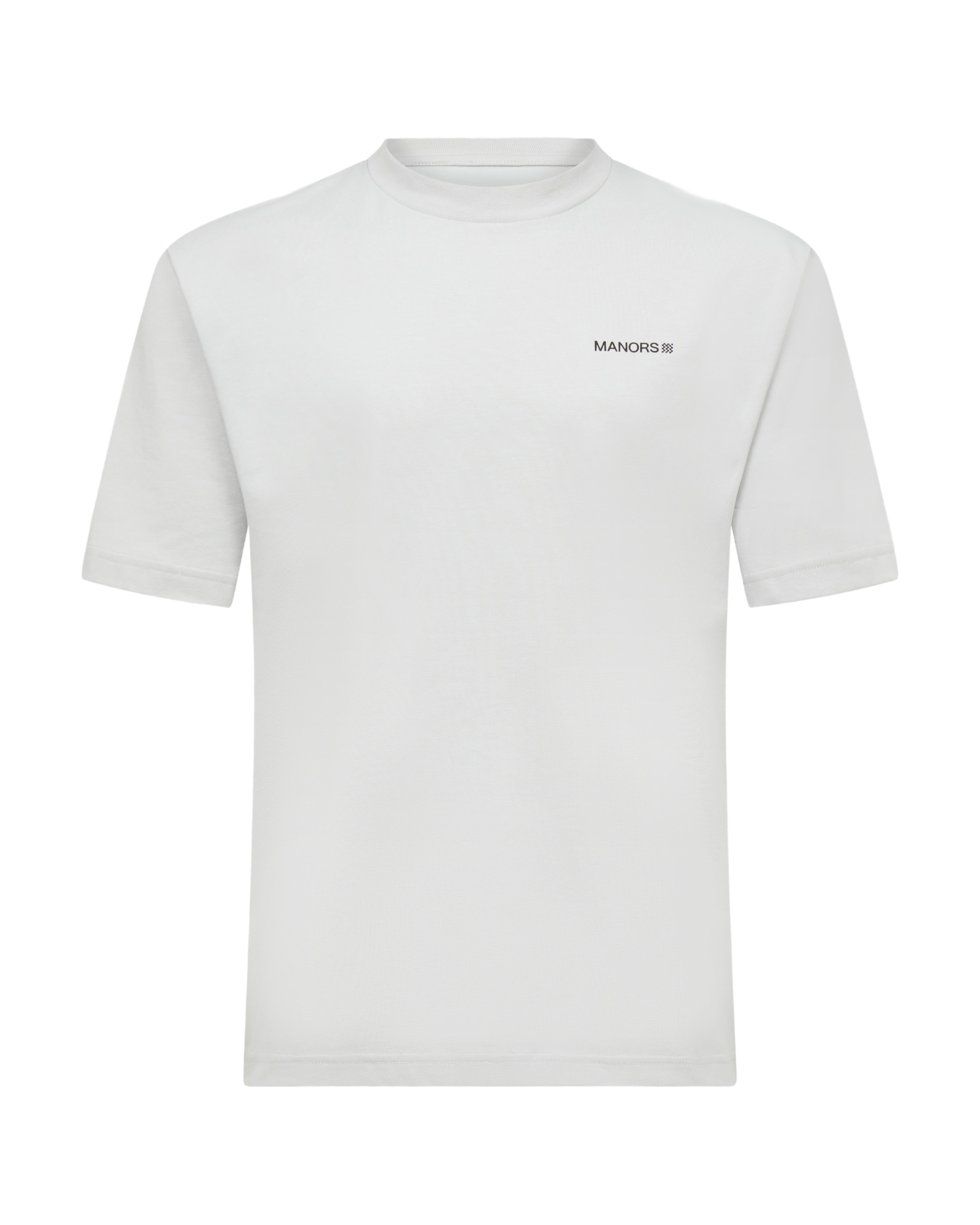 MANORS Men's Manors Logo T-Shirt White Front