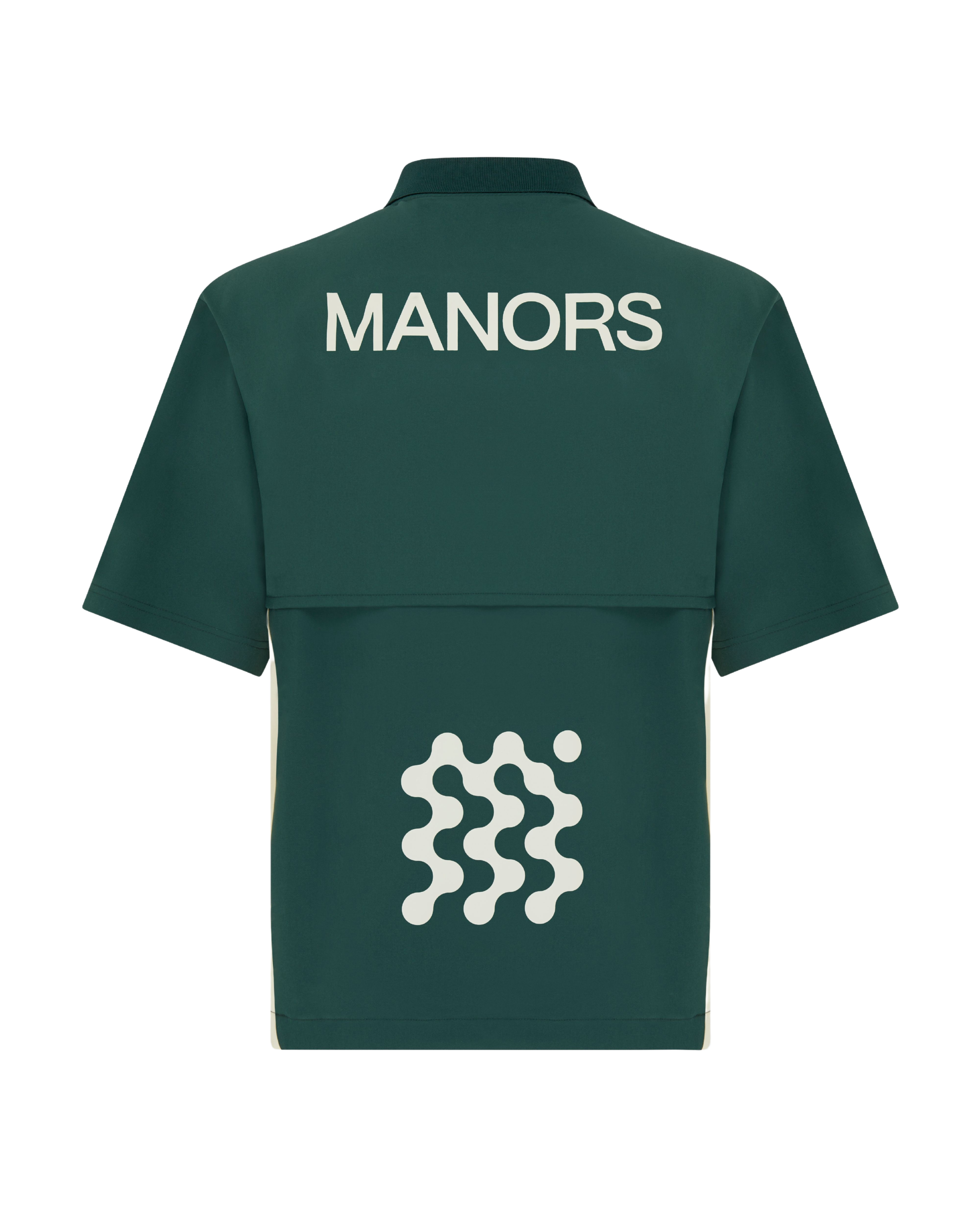 MANORS Men's Frontier Shooter Shirt Polo Green Back