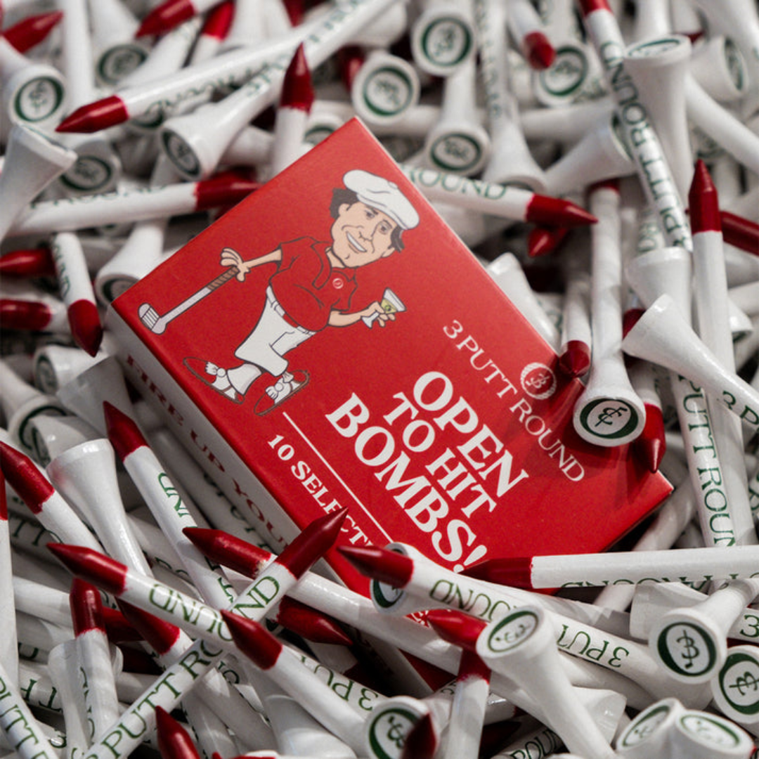 3PUTTROUND - 3PUTTROUND The Red Golf Tee Match Box - The Agora Bangkok