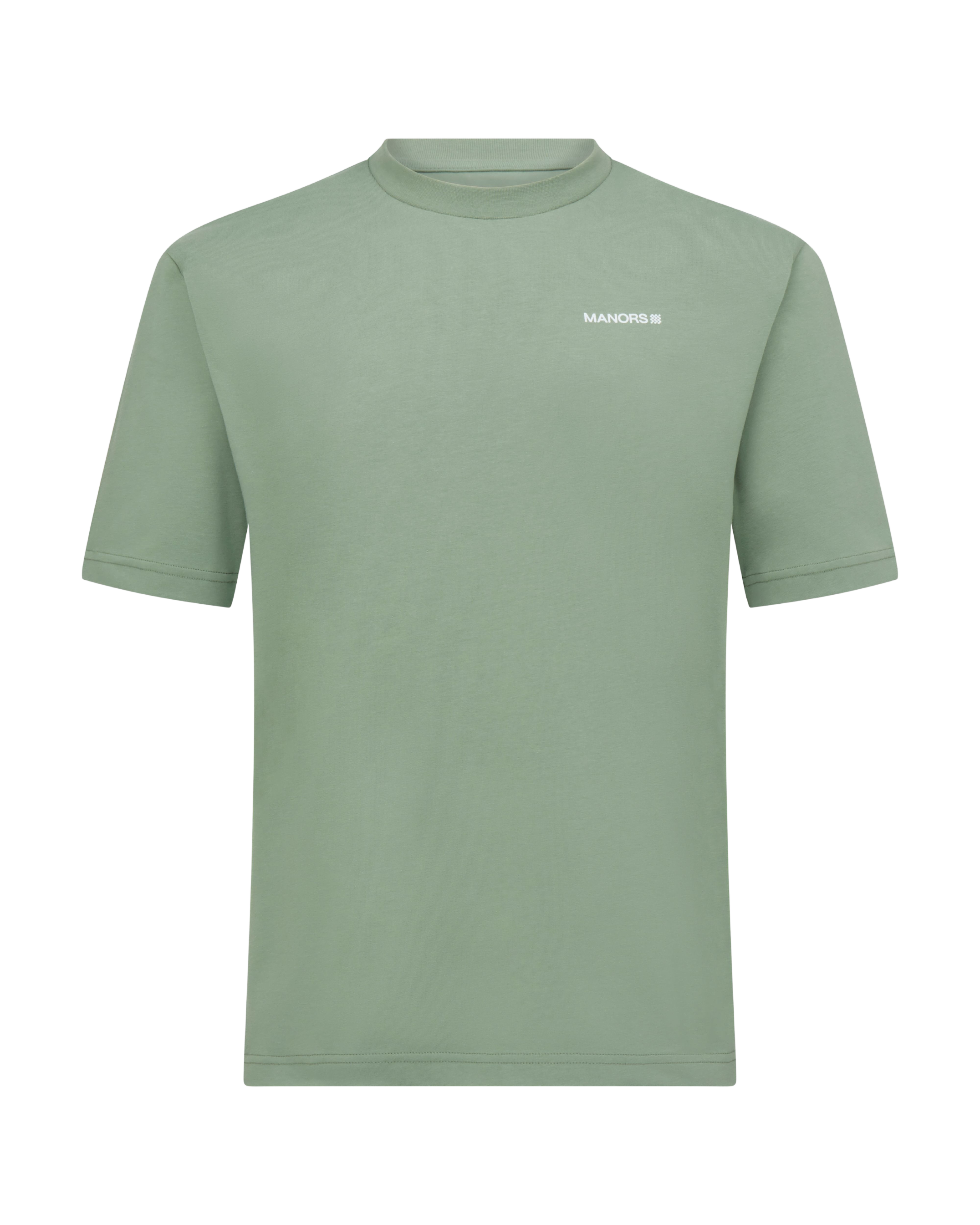 MANORS Men's Manors Logo T-Shirt Green Front