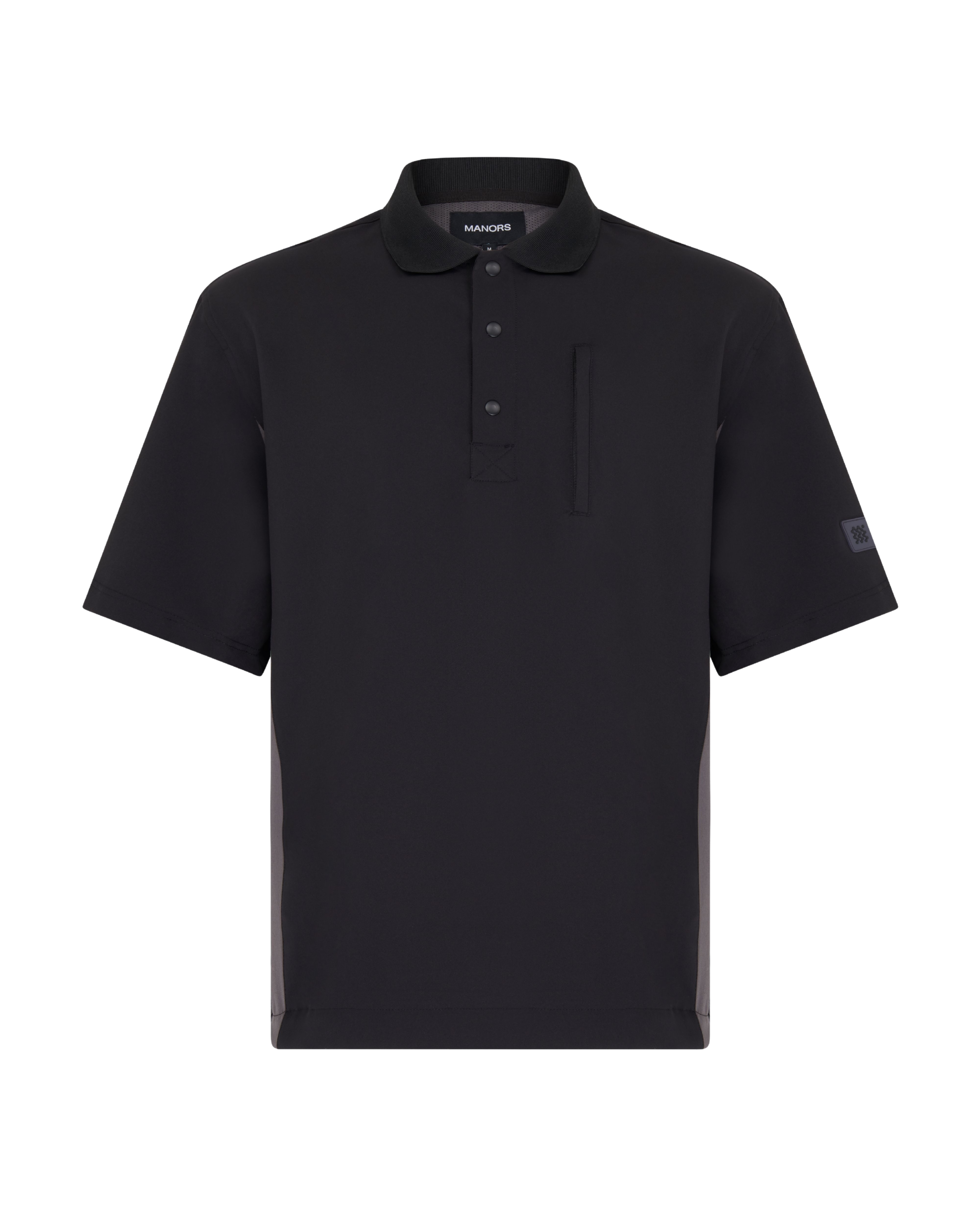 MANORS Men's Frontier Shooter Shirt Polo Black Front