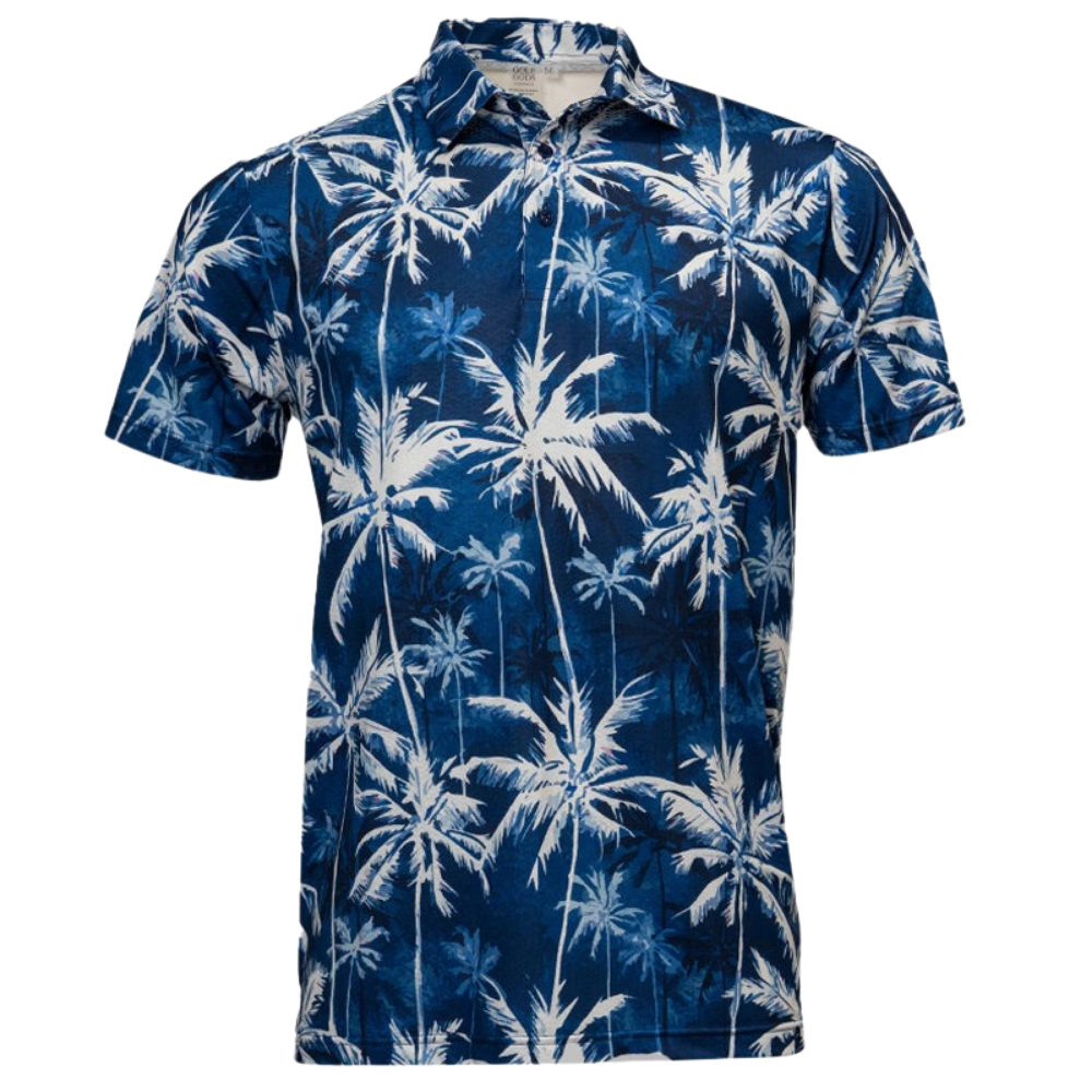 GOLF GODS Men's Nautical Palms Cool Tech Performance