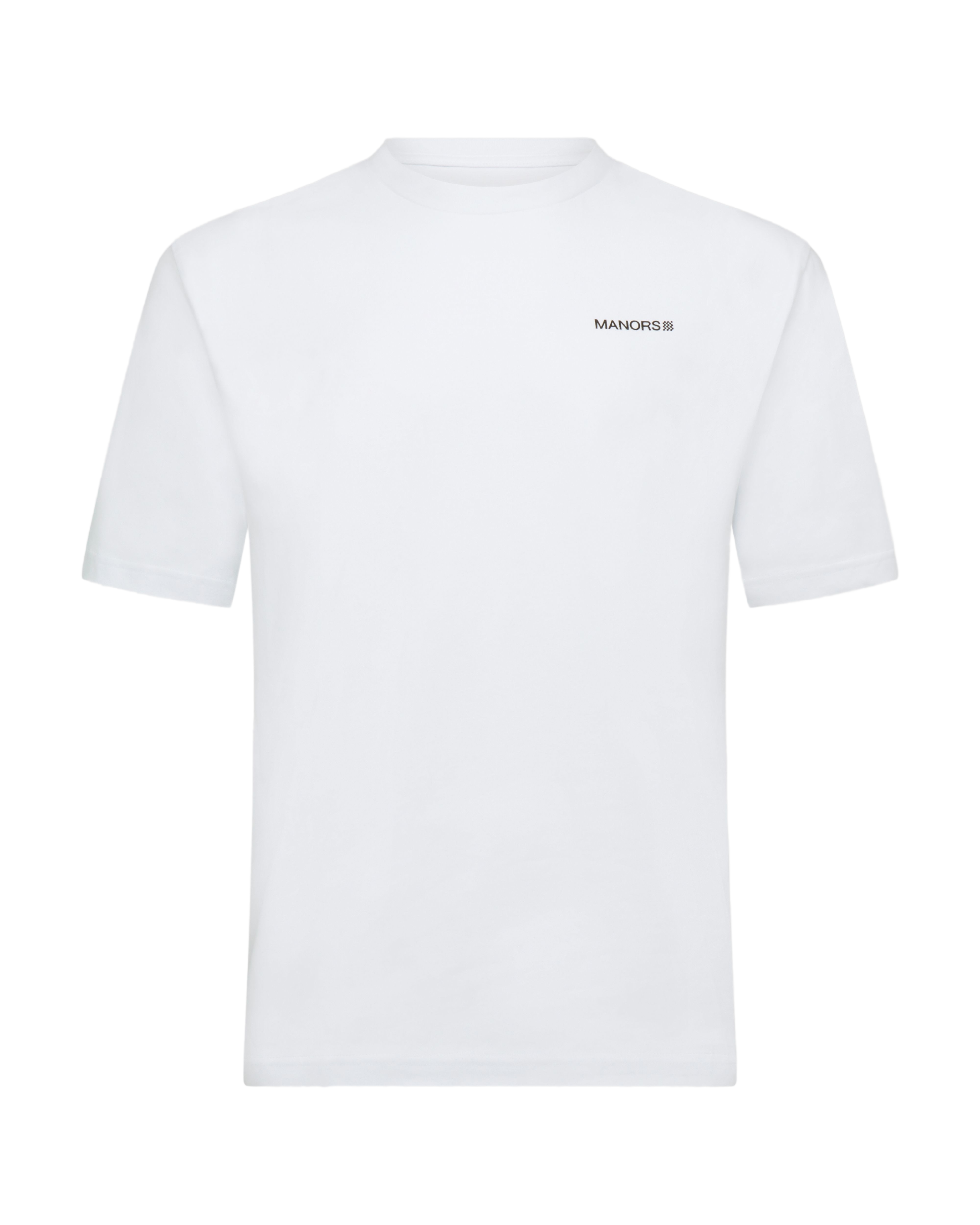 MANORS Men's Manors Logo T-Shirt White Front