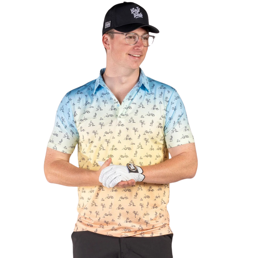 GOLF GODS Men's Stickman Cool Tech Performance