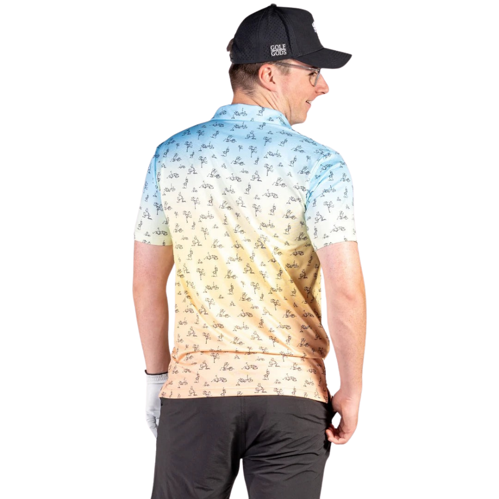 GOLF GODS Men's Stickman Cool Tech Performance