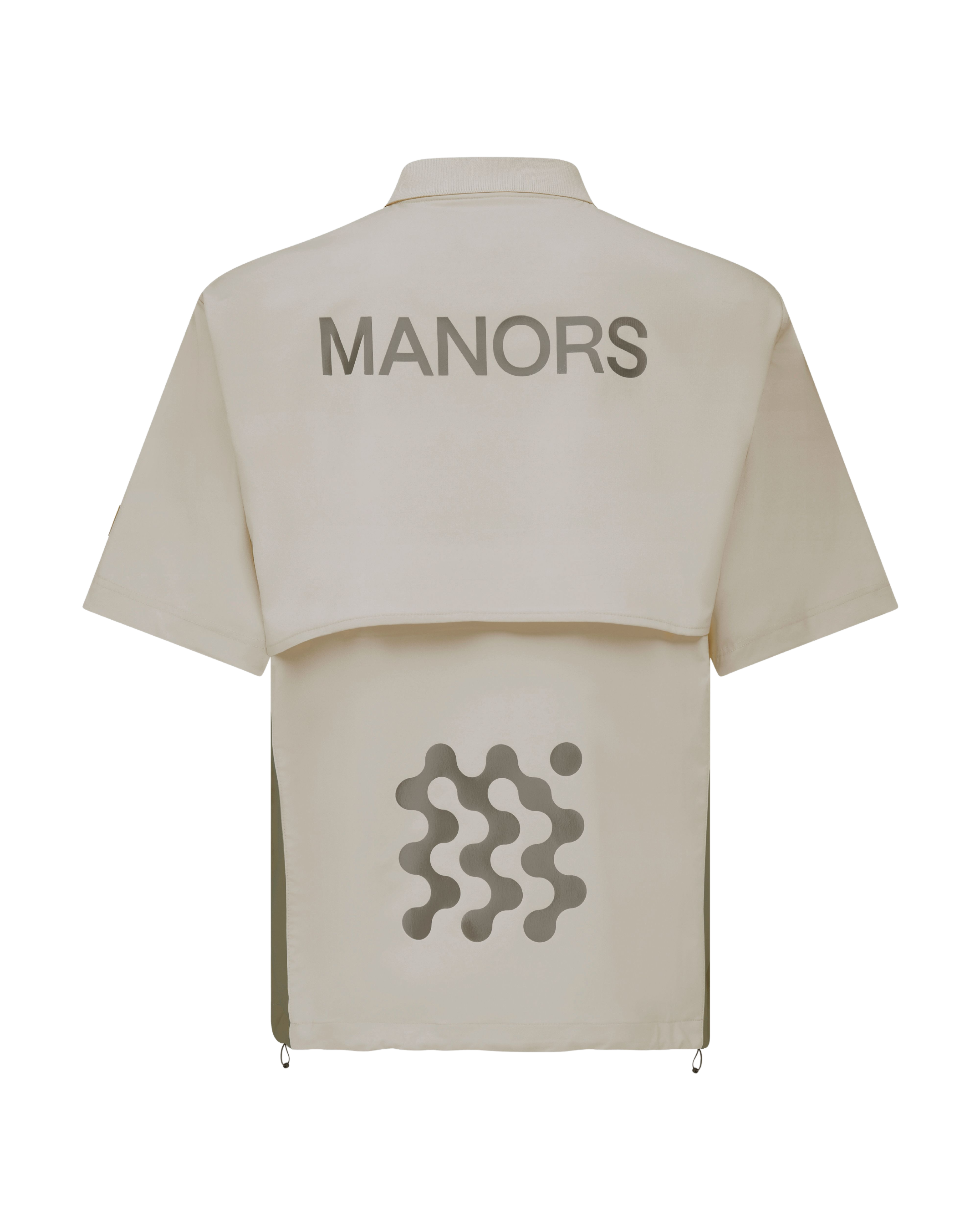 MANORS Men's Frontier Shooter Shirt Polo Sand Back View