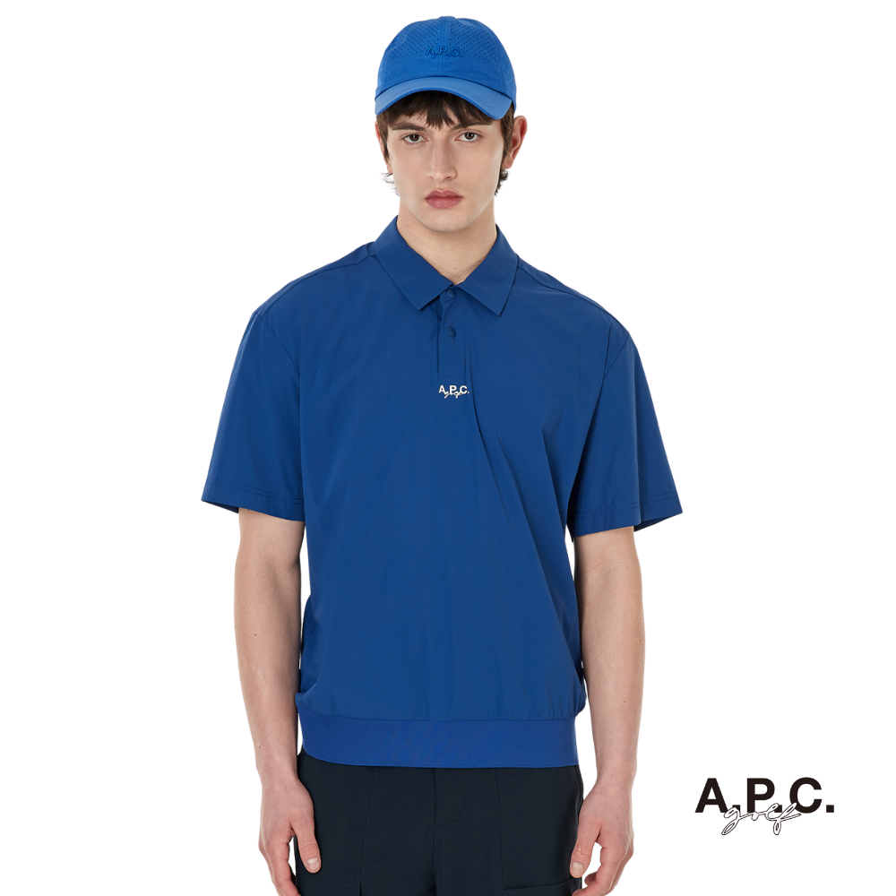 A.P.C. GOLF - A.P.C. GOLF Men's Adrien T-shirt Blue (Polo) - The Agora Bangkok