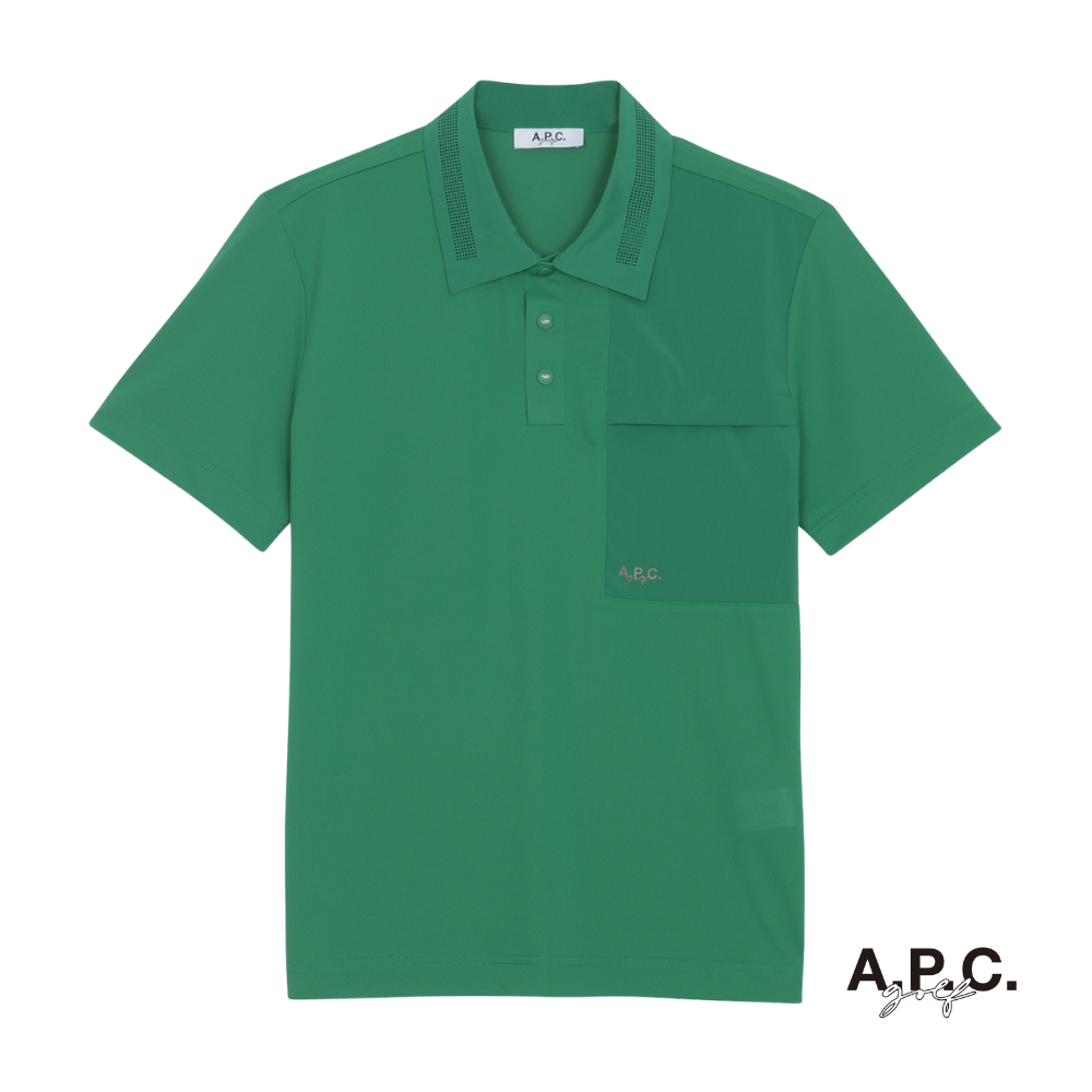 A.P.C. GOLF - A.P.C. GOLF Men's Adrien T-shirt Blue (Polo) - The Agora Bangkok