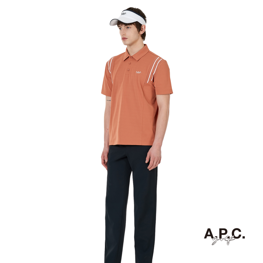 A.P.C. GOLF - A.P.C. GOLF Men's Noa T-shirt D/Orange - The Agora Bangkok