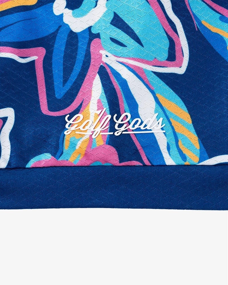 GOLF GODS - GOLF GODS Men's Flower Power Cool Tech Performance Polo - The Agora Bangkok