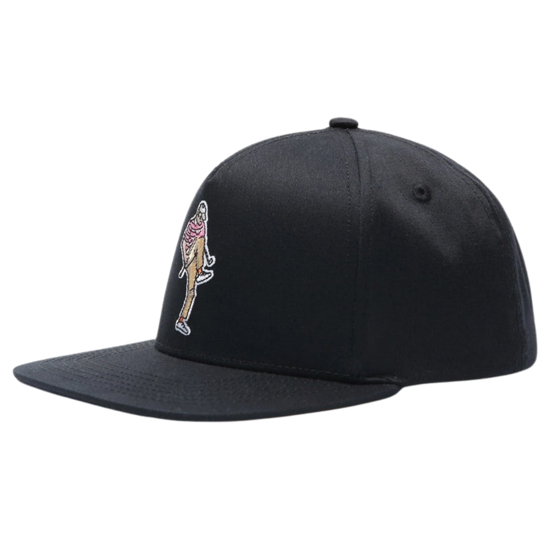 GOLF GODS - GOLF GODS Angry Golfer Black SnapBack Golf Hat - Flat Brim - The Agora Bangkok