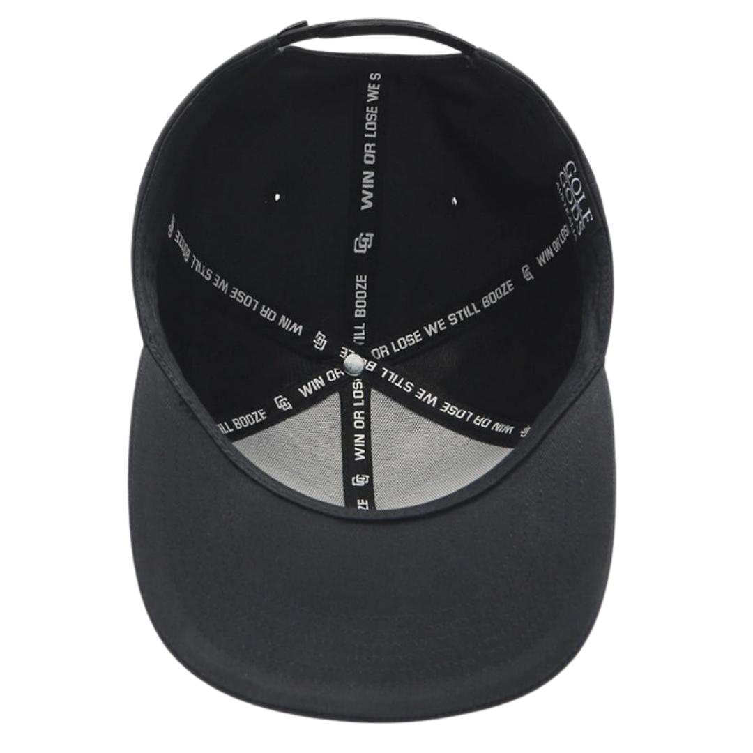 GOLF GODS - GOLF GODS Angry Golfer Black SnapBack Golf Hat - Flat Brim - The Agora Bangkok