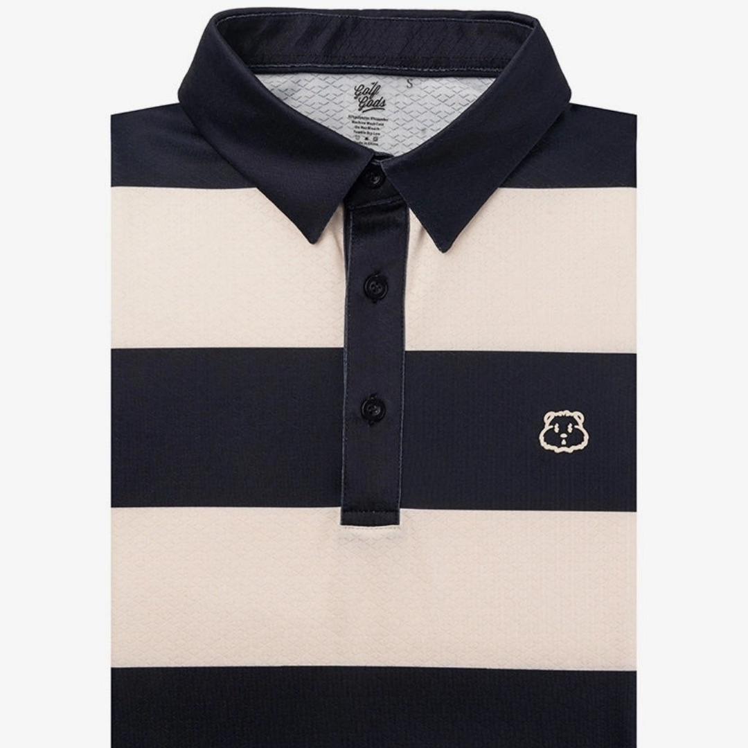 GOLF GODS - GOLF GODS Men's Atlantic Stripes Cool Tech Polo - The Agora Bangkok