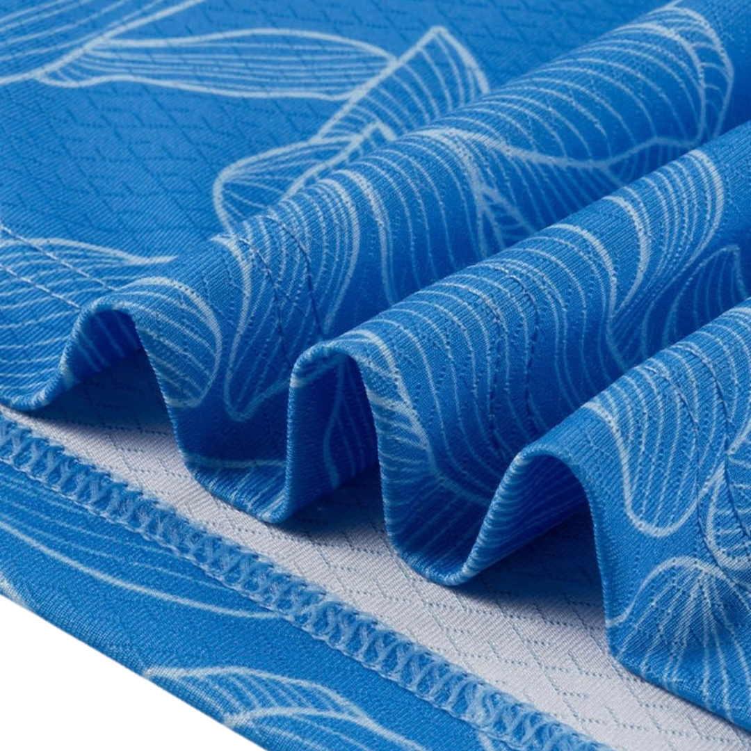 GOLF GODS - GOLF GODS Men's Azalea Blue Cool Tech Performance Polo - The Agora Bangkok