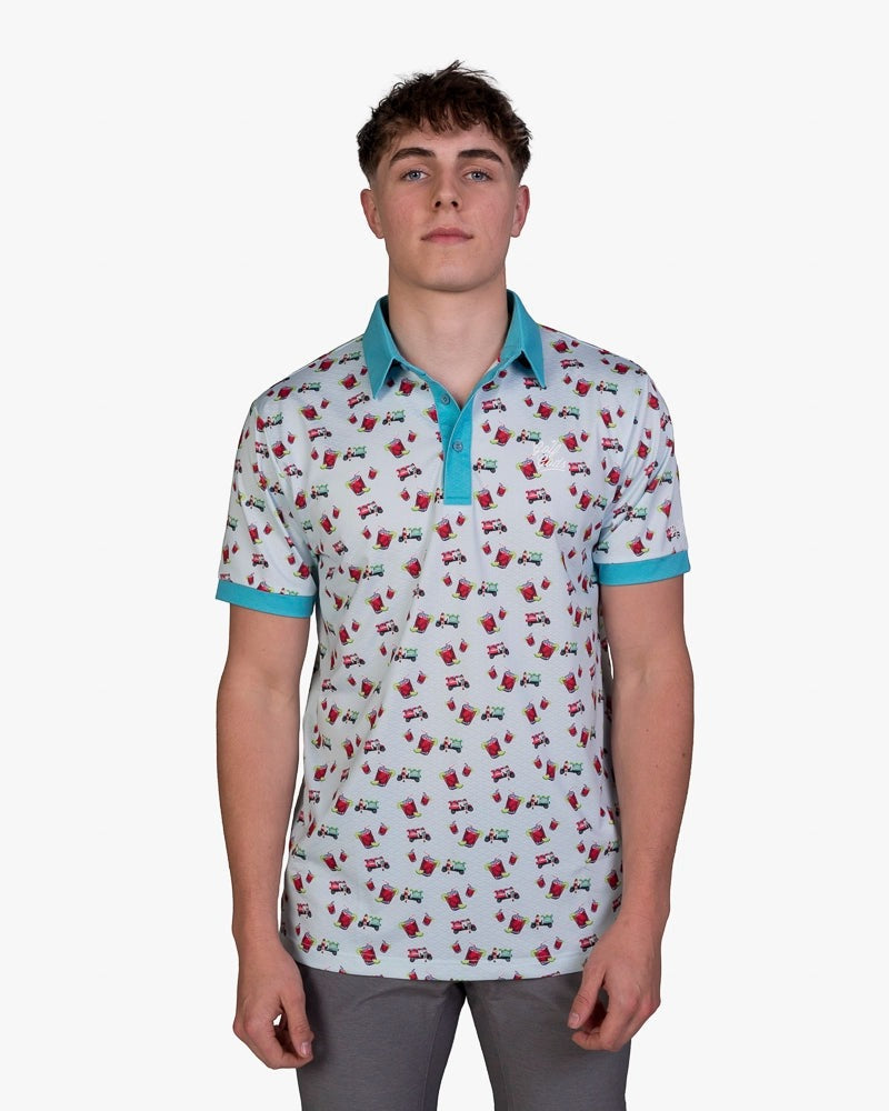 GOLFGODSCartGirlTransfusionCoolTechPerformanceGolfPolo01 Model