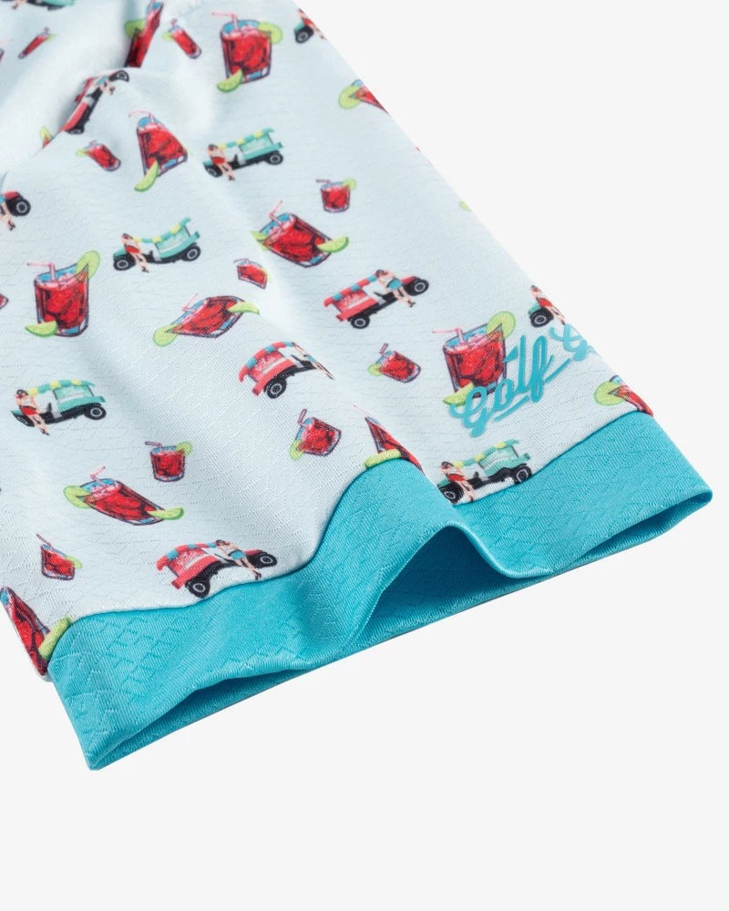 GOLFGODSCartGirlTransfusionCoolTechPerformanceGolfPolo05 Sleeves