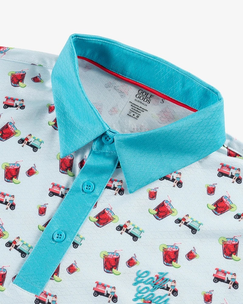 GOLF GODS - GOLF GODS Men's Cart Girl Transfusion Cool Tech Performance Polo - The Agora Bangkok