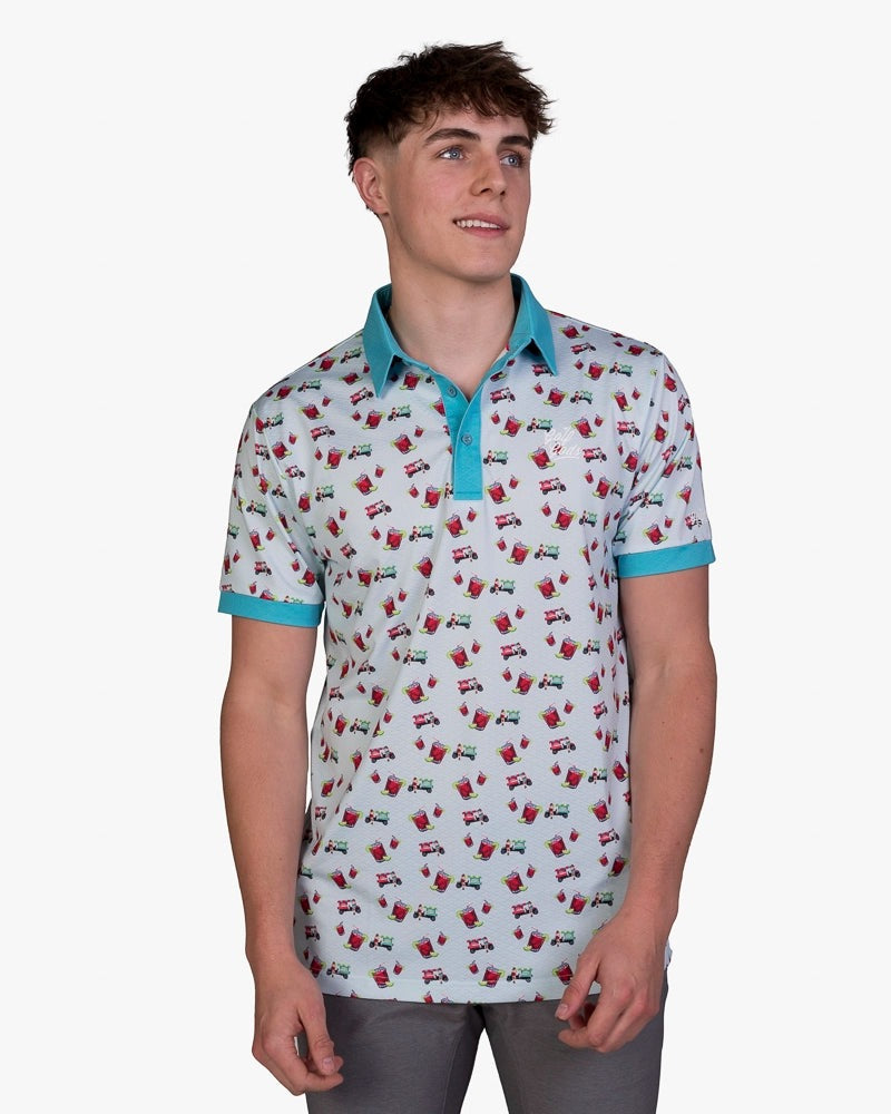 GOLF GODS - GOLF GODS Men's Cart Girl Transfusion Cool Tech Performance Polo - The Agora Bangkok