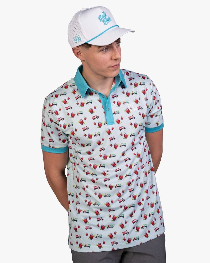 GOLF GODS - GOLF GODS Men's Cart Girl Transfusion Cool Tech Performance Polo - The Agora Bangkok