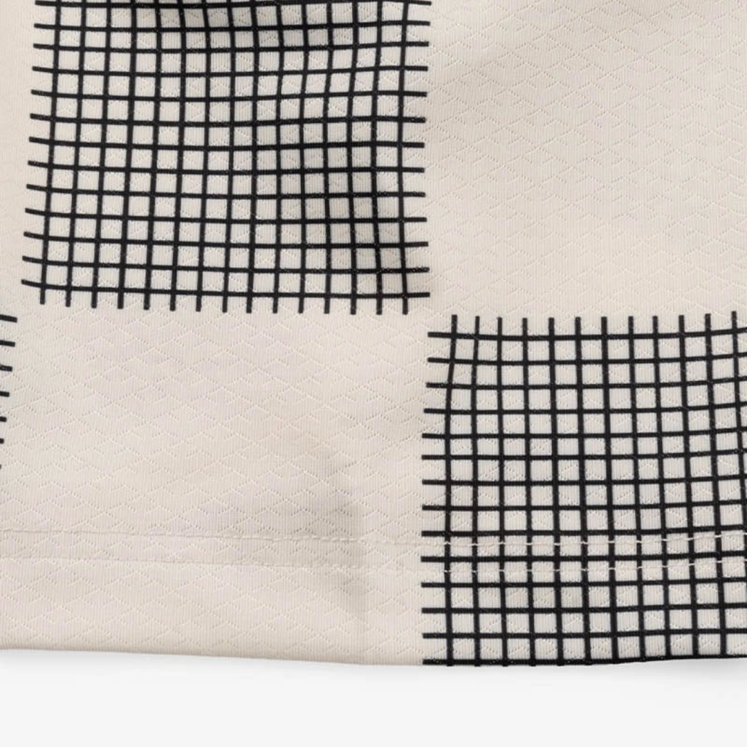 GOLF GODS - GOLF GODS Men's Checkmate Cool Tech Performance Polo - The Agora Bangkok