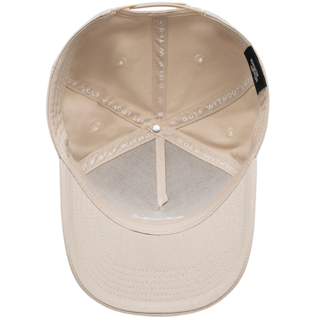 GOLF GODS - GOLF GODS Clubhouse Monogram Golf Hat - Latte - The Agora Bangkok