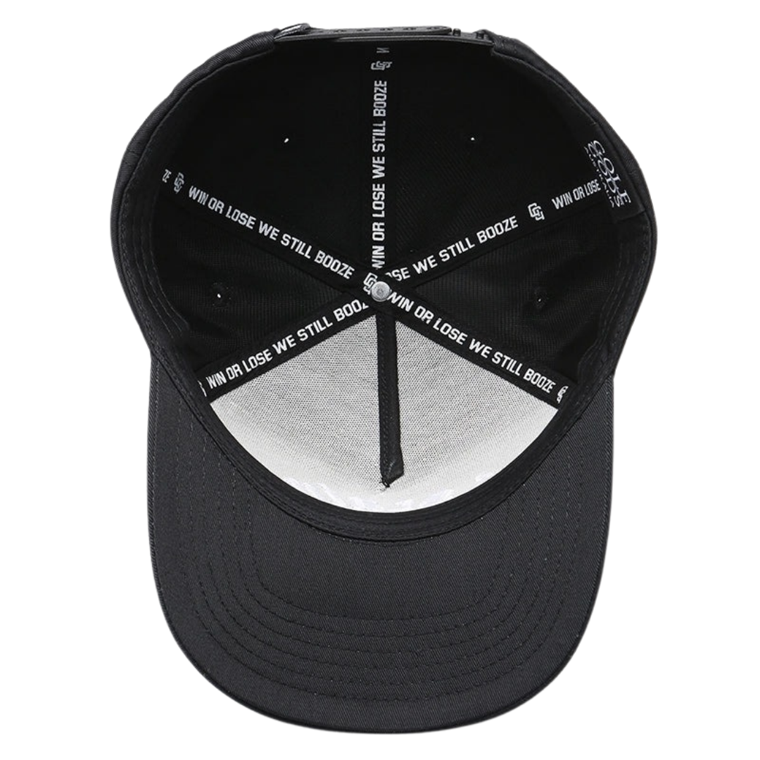 GOLF GODS - GOLF GODS Cocaine & Hookers Golf Hat in Black in Curved Brim - The Agora Bangkok