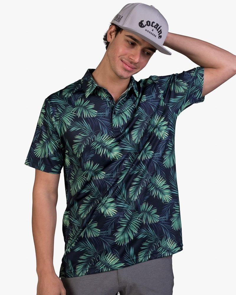 GOLF GODS - GOLF GODS Men's Coco Palm Cool Tech Performance Polo - The Agora Bangkok