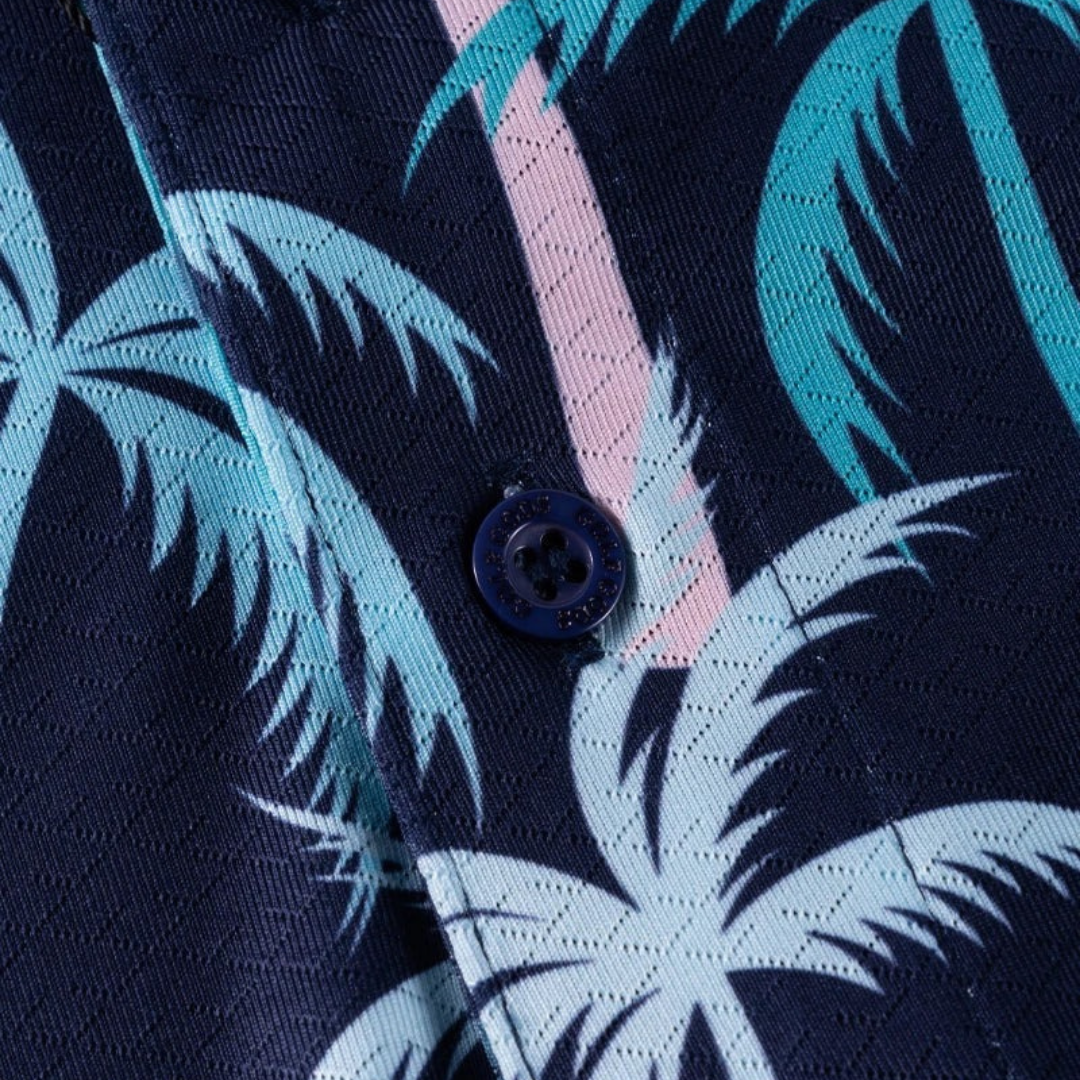 GOLF GODS - GOLF GODS Men's Coconut Palm Cool Tech Performance Polo - The Agora Bangkok