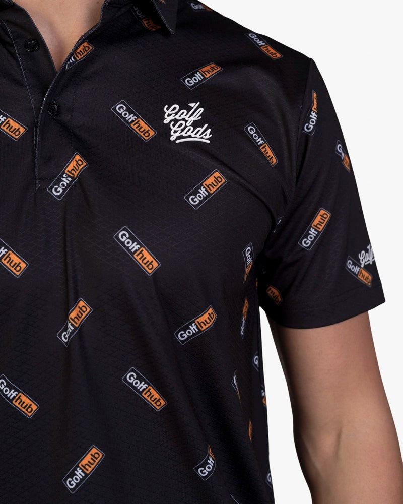 GOLFGODSGolfHubCoolTechPerformanceGolfPolo06 Close up