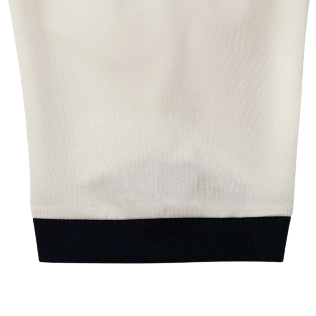 GOLF GODS - GOLF GODS Men's Legacy Golf Polo in Cream & Midnight - The Agora Bangkok