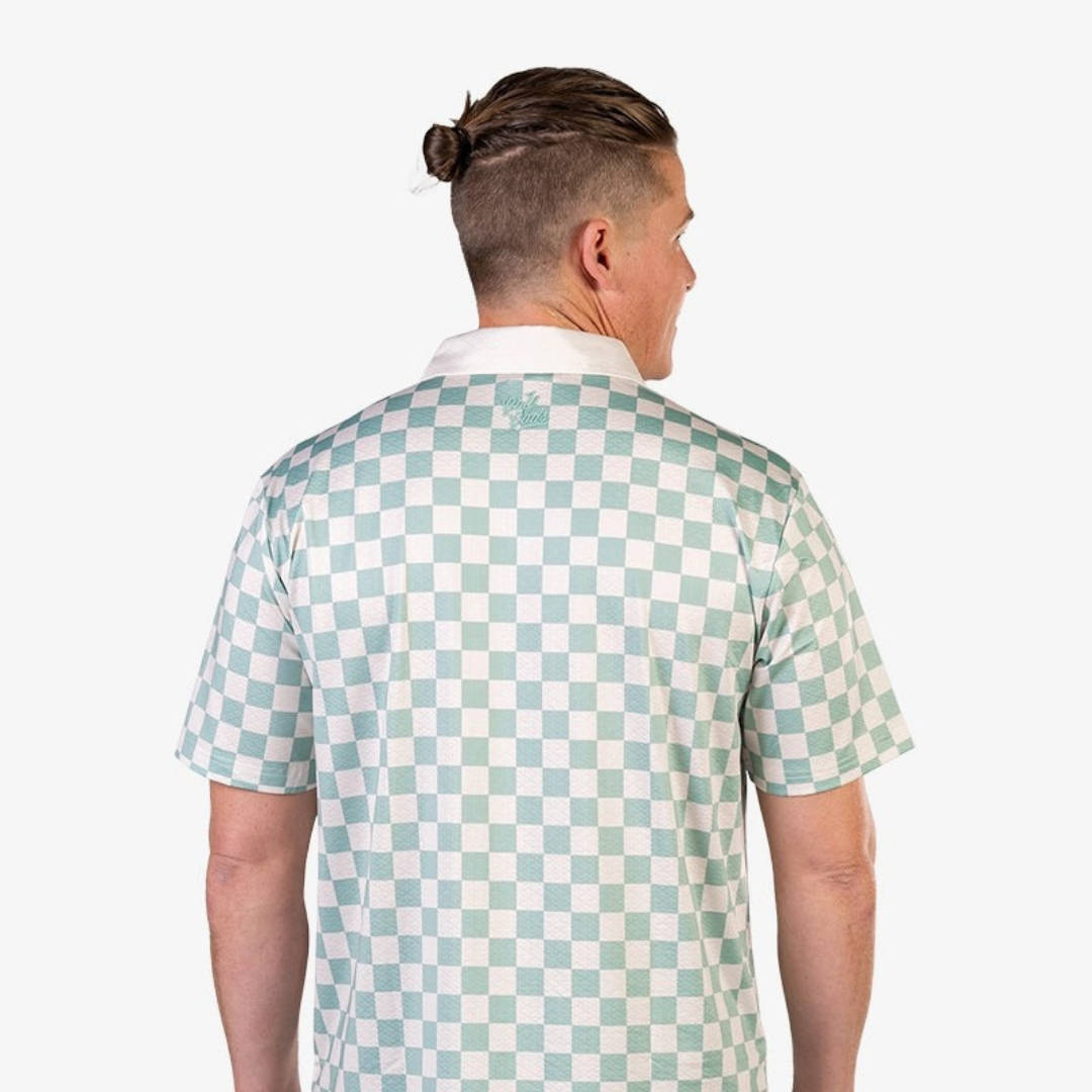 GOLF GODS - GOLF GODS Men's Grid Lock Cool Tech Performance Golf Polo - The Agora Bangkok