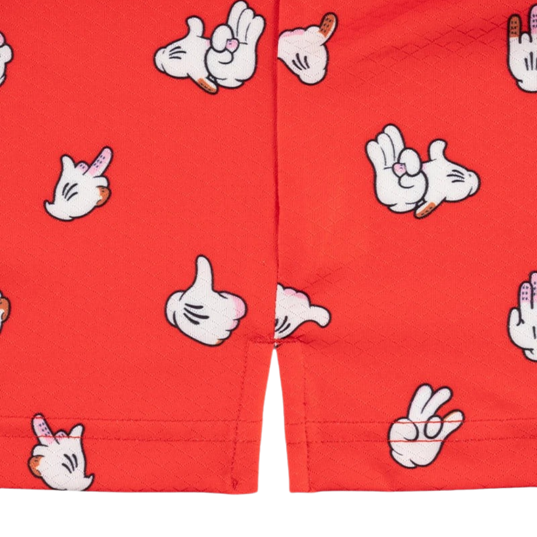 GOLF GODS - GOLF GODS Men's Shocker Cool Tech Performance Polo in Red - The Agora Bangkok