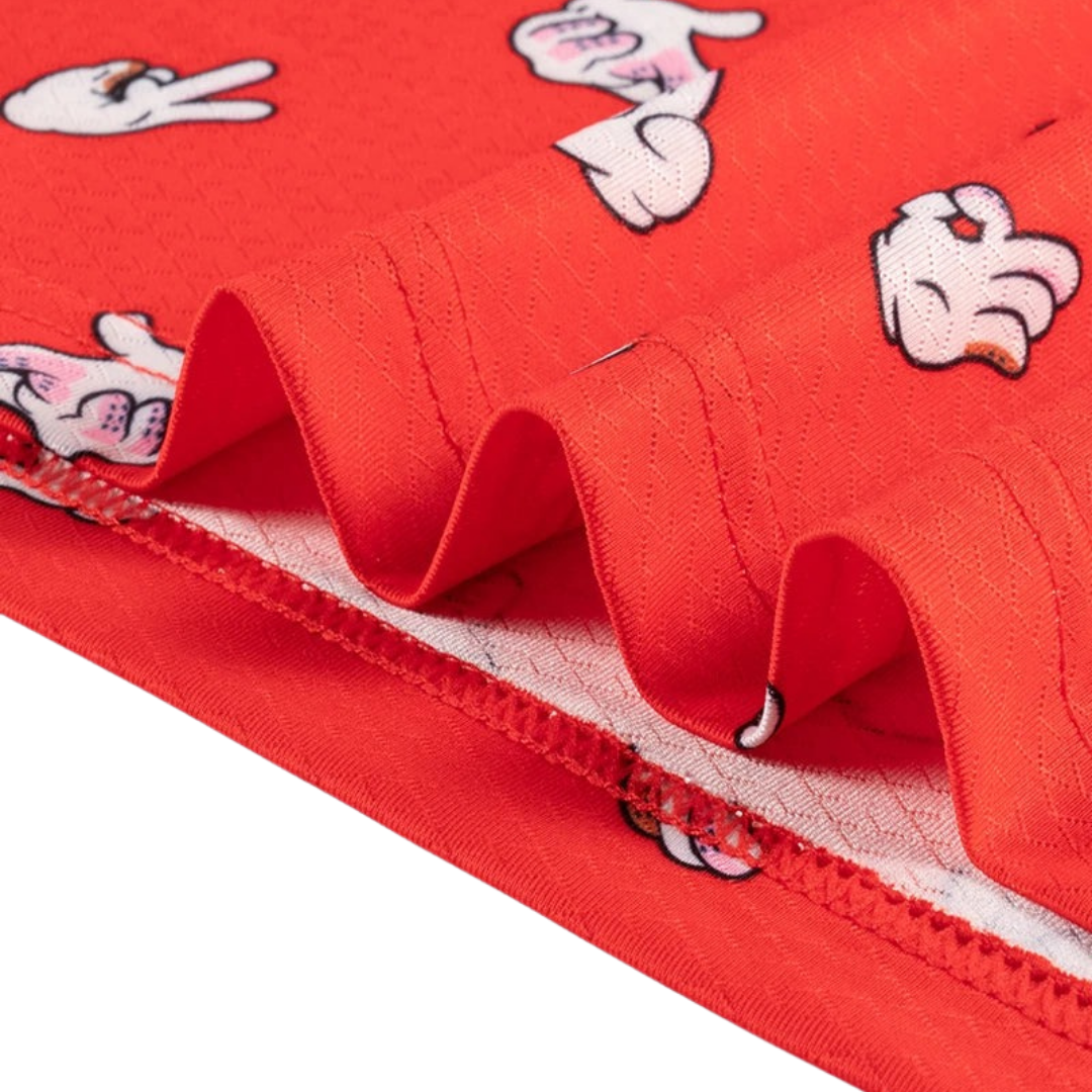 GOLF GODS - GOLF GODS Men's Shocker Cool Tech Performance Polo in Red - The Agora Bangkok