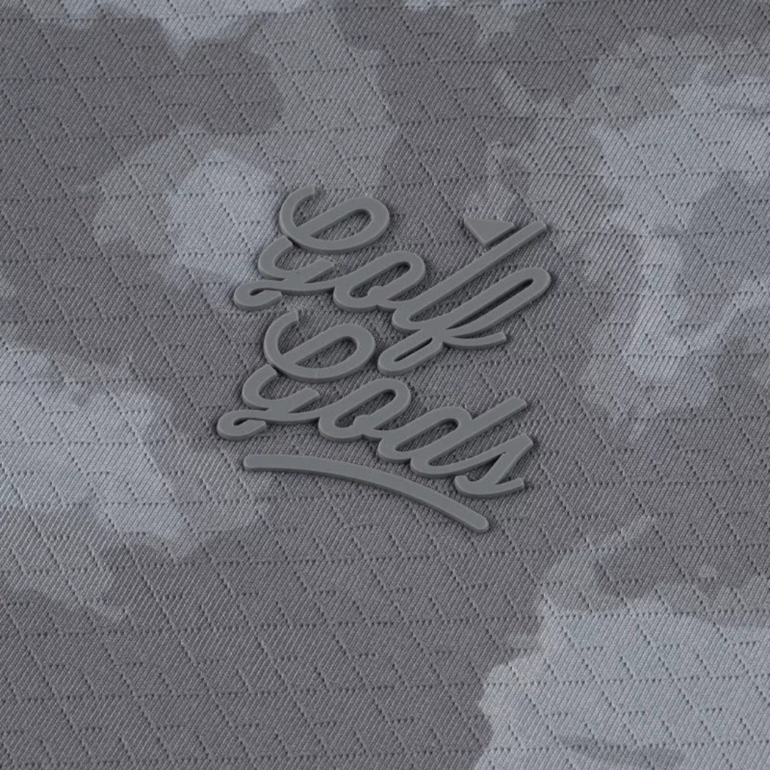 GOLF GODS - GOLF GODS Men's Tie Dye Grey Cool Tech Performance Polo - The Agora Bangkok