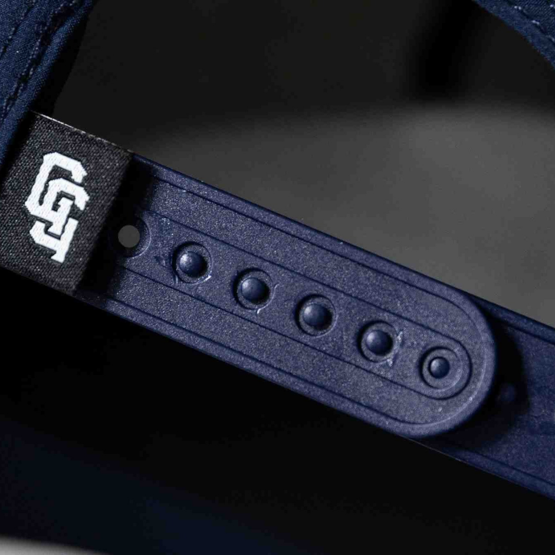 GOLF GODS - GOLF GODS Tour Pro Clubhouse Patch Hat in Navy Blue with Curved Brim - The Agora Bangkok