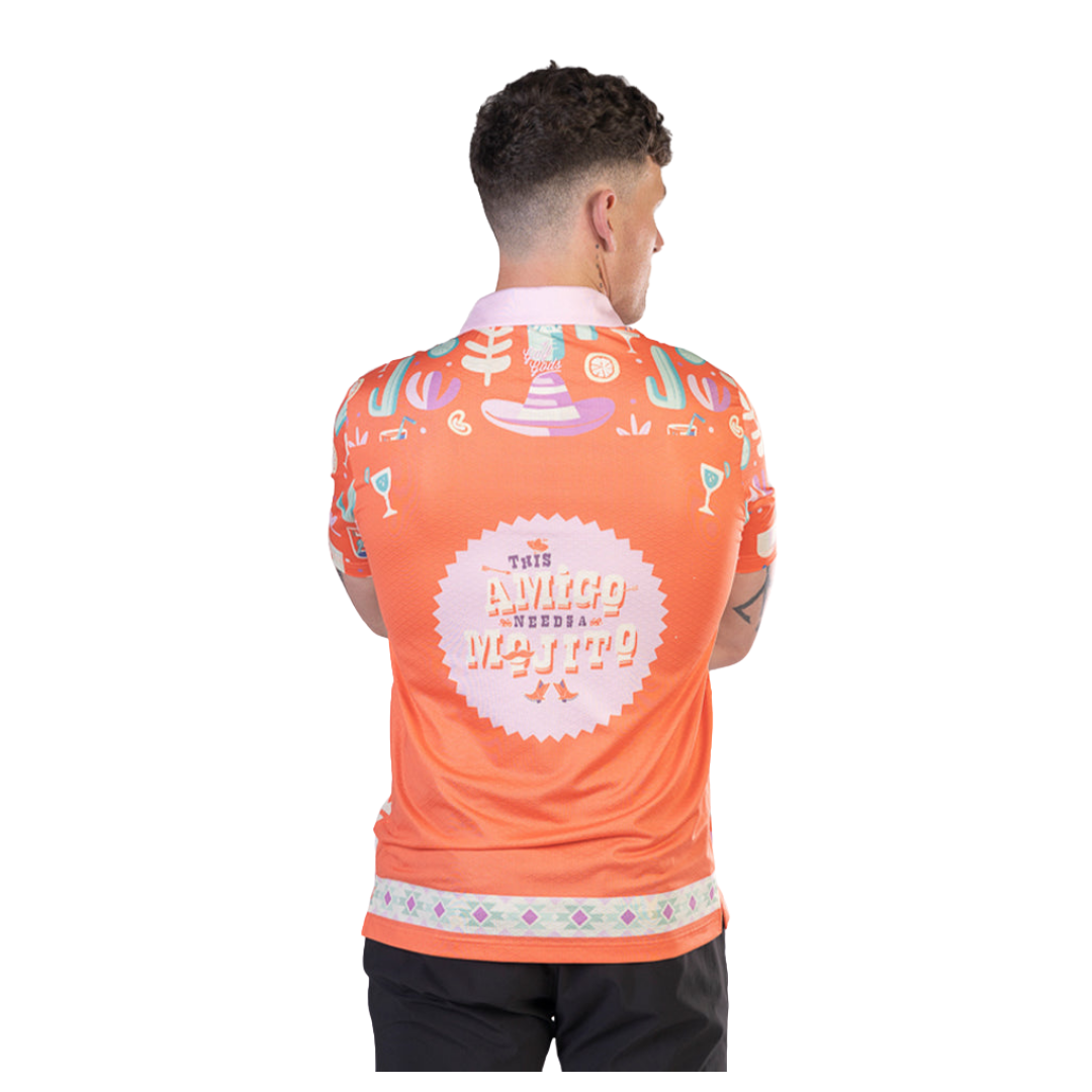 GOLF GODS - GOLF GODS Men's Amigo Mojito Cool Tech Performance Polo - The Agora Bangkok