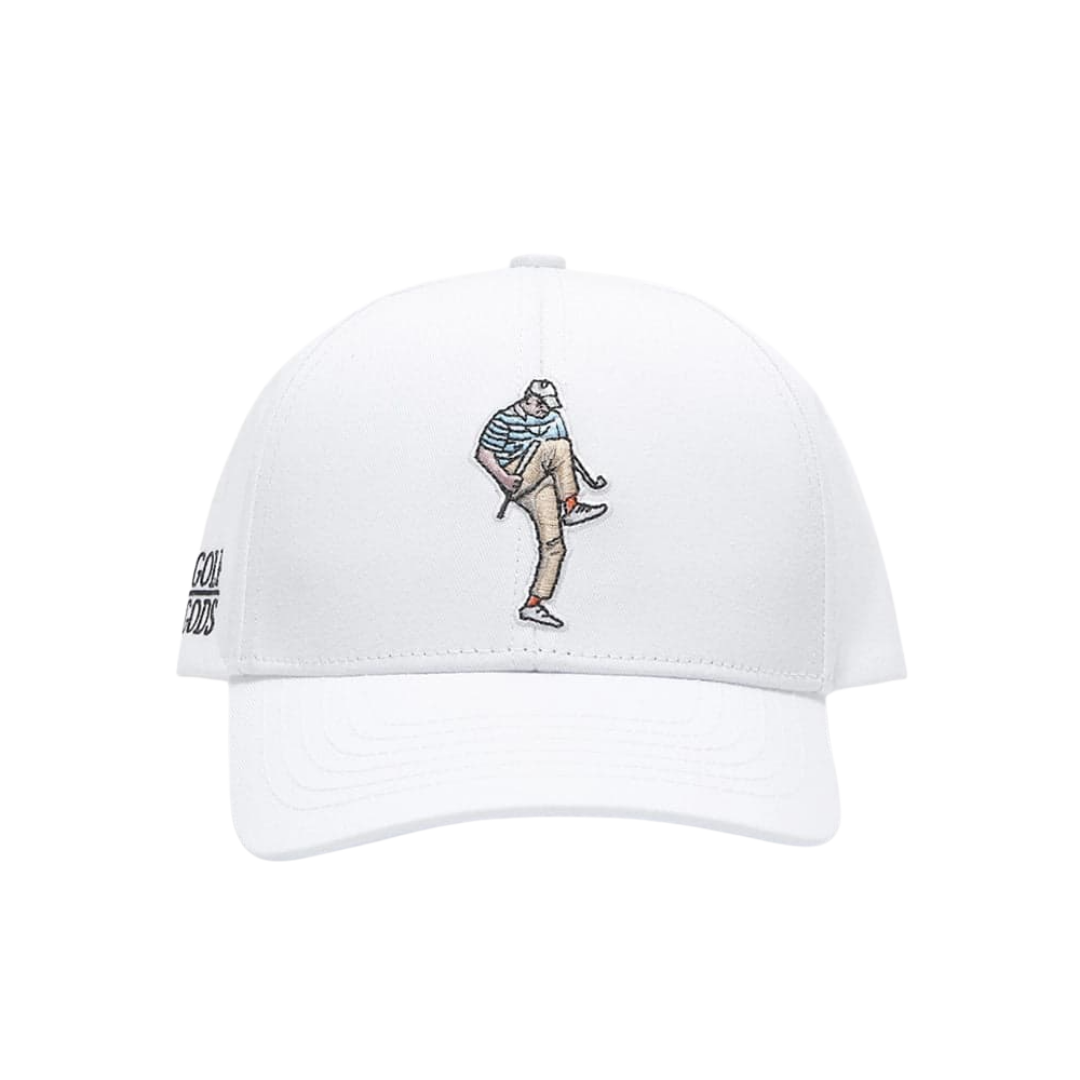 GOLF GODS - GOLF GODS Cocaine & Hookers Golf Hat in White in Curved Brim - The Agora Bangkok