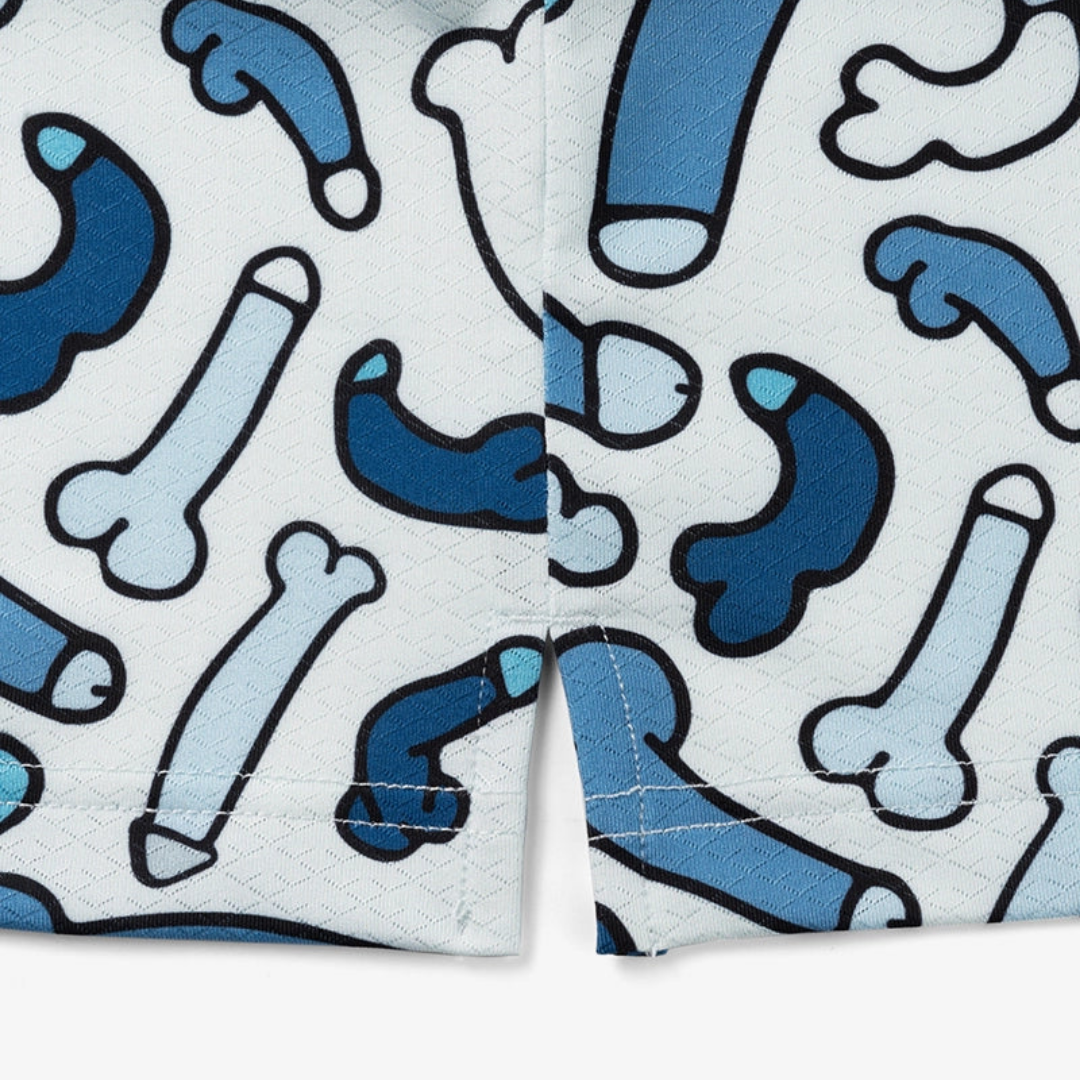 GOLF GODS - GOLF GODS Men's Ding Dong Blue Cool Tech Performance Polo - The Agora Bangkok