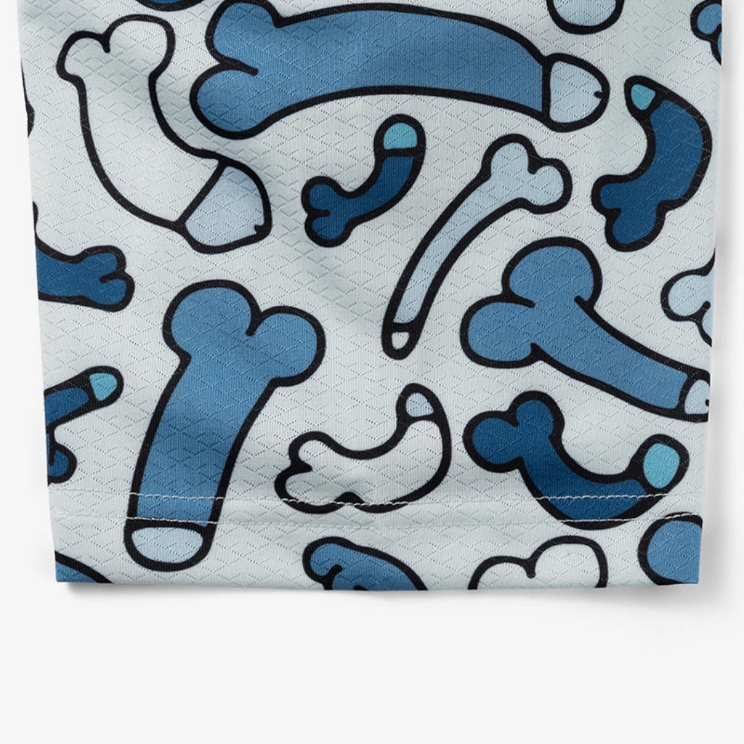 GOLF GODS - GOLF GODS Men's Ding Dong Blue Cool Tech Performance Polo - The Agora Bangkok