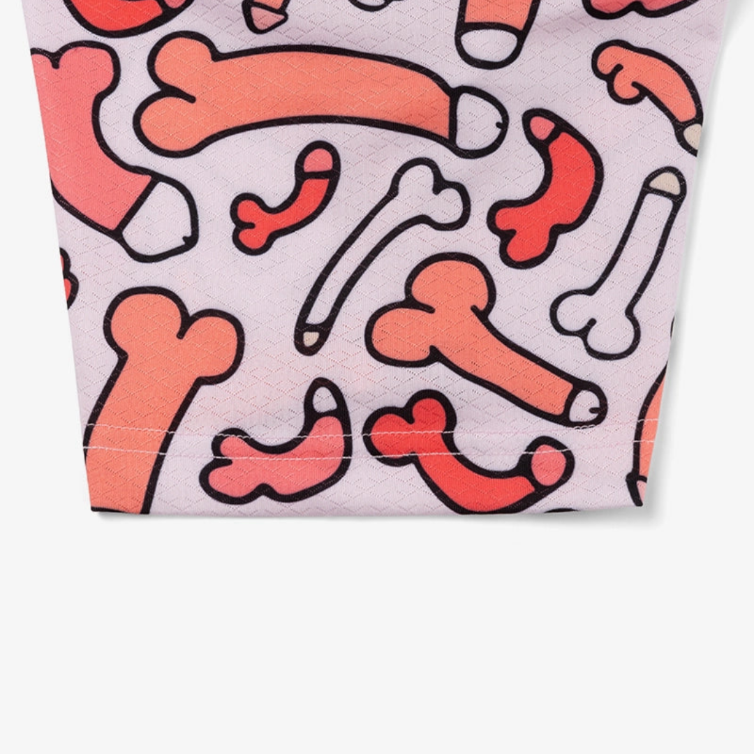 GOLF GODS - GOLF GODS Men's Ding Dong Pink Cool Tech Performance Polo - The Agora Bangkok