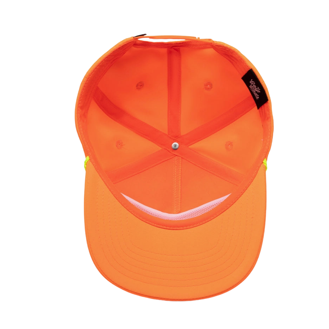 GOLF GODS - GOLF GODS Neon Orange Golf Gods Script Snapback Golf Rope Hat - The Agora Bangkok