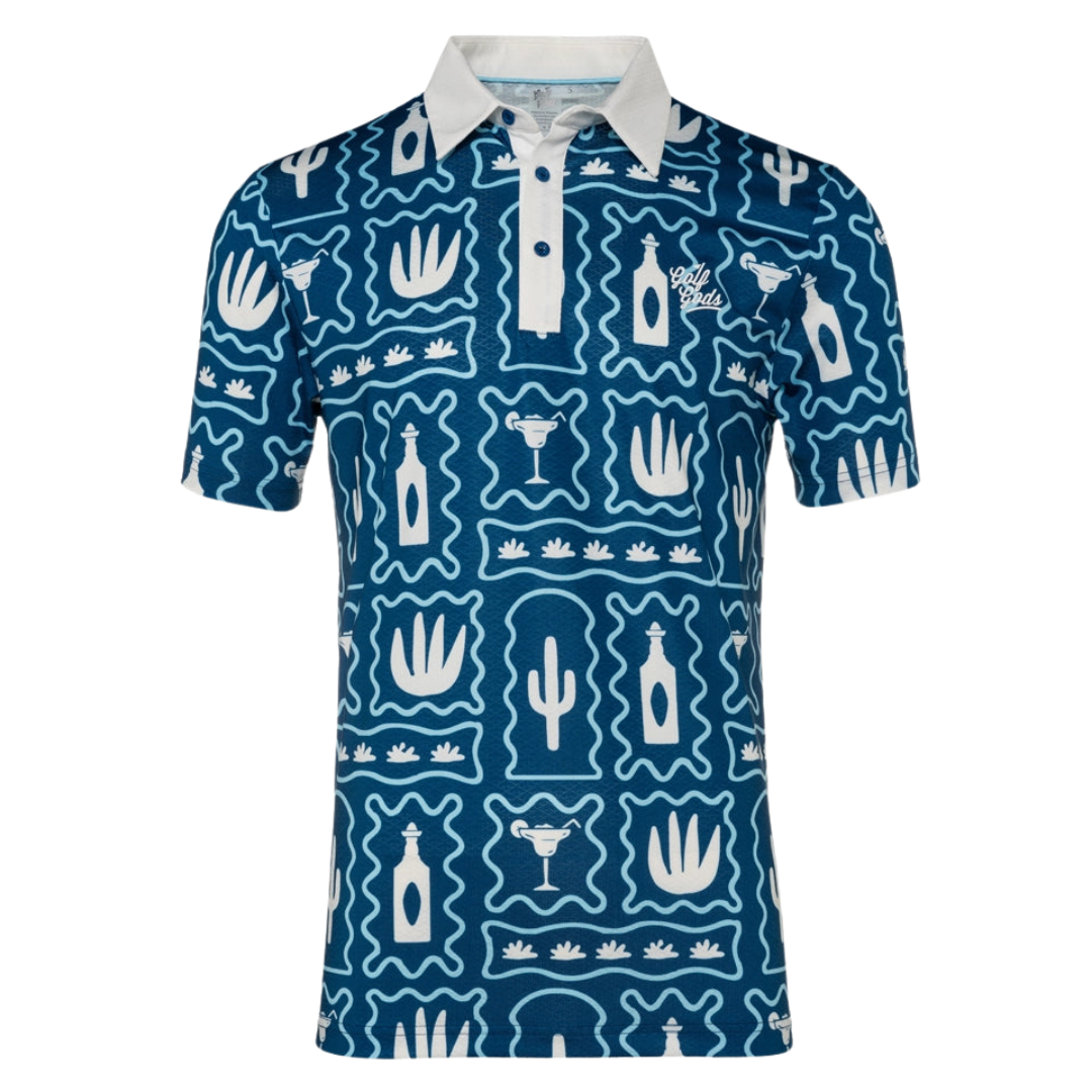 GOLF GODS - GOLF GODS Men's Tequila Floor Cool Tech Performance Polo - The Agora Bangkok