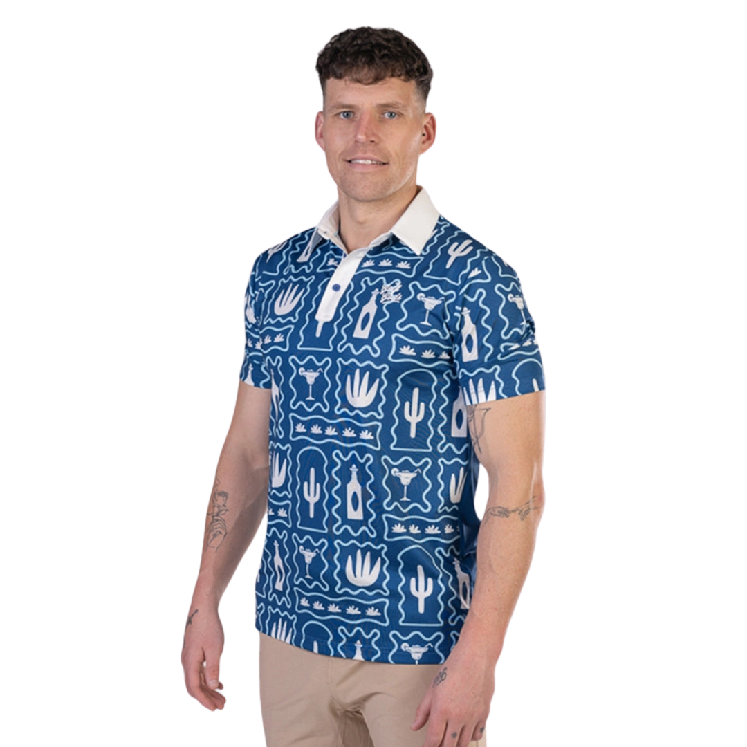GOLF GODS - GOLF GODS Men's Tequila Floor Cool Tech Performance Polo - The Agora Bangkok