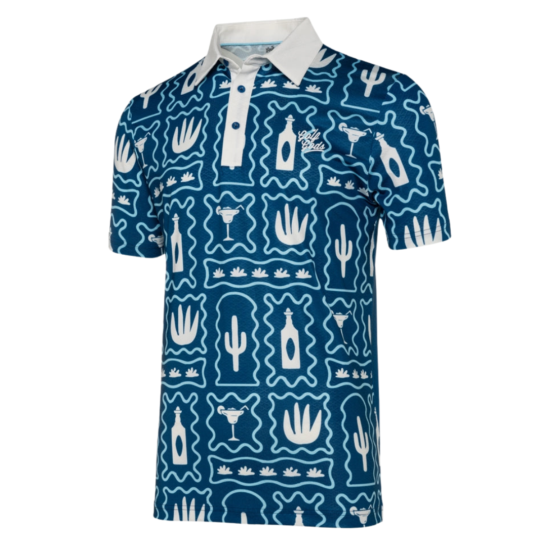 GOLF GODS - GOLF GODS Men's Tequila Floor Cool Tech Performance Polo - The Agora Bangkok