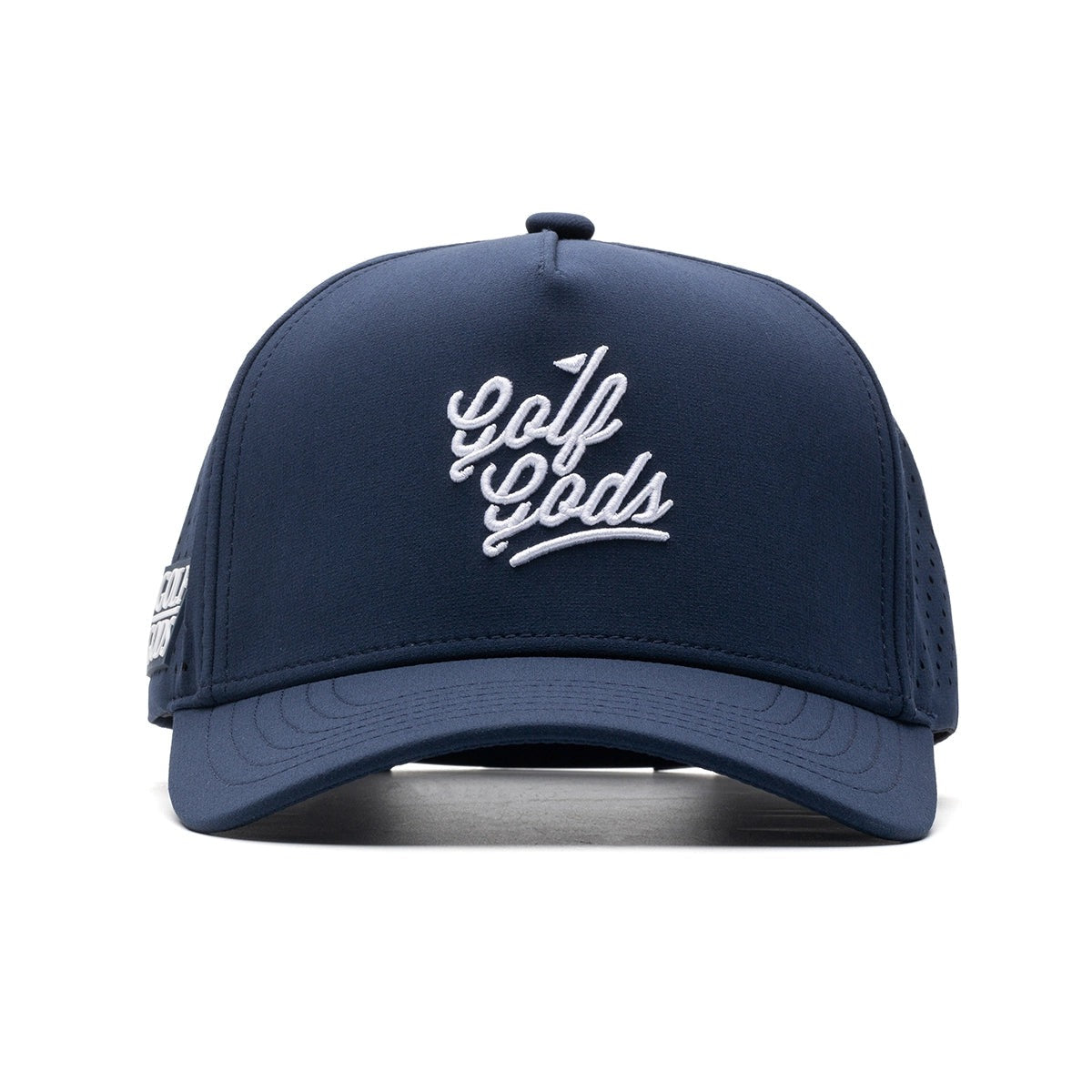 Golf Gods - TOUR PRO Golf Gods Script Golf Hat in Navy with Curved Brim