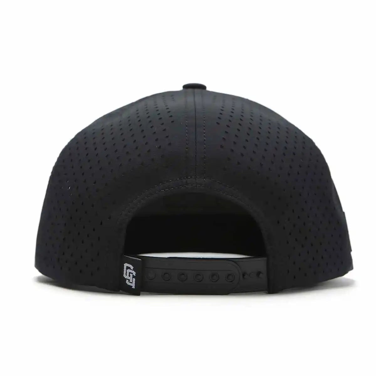 Golf Gods - TOUR PRO Golf Hub Hat in Black with Flat Brim