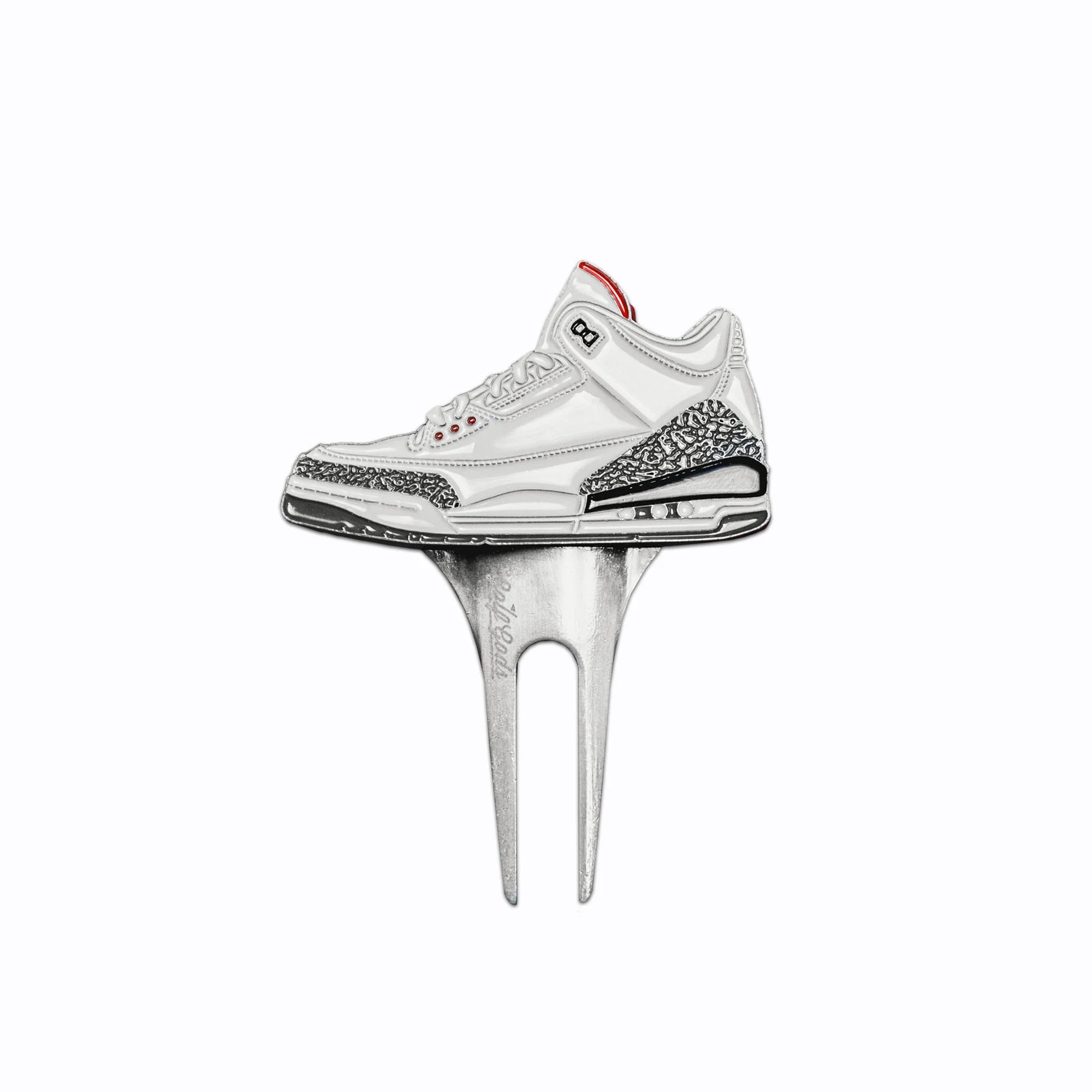 GOLF GODS High Tops 3’s Divot Tool in White
