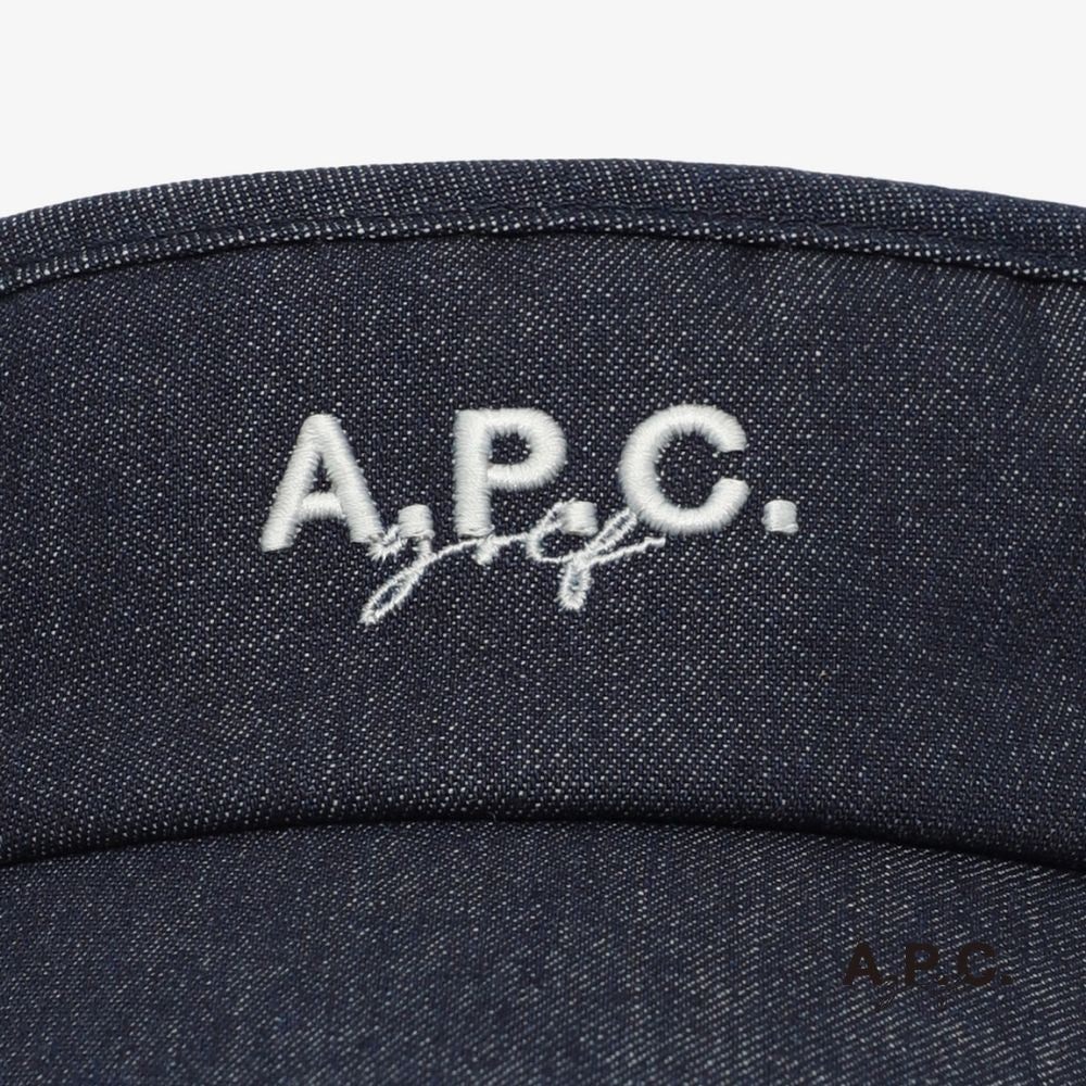 A.P.C. GOLF - A.P.C. Golf Jean Sun Visor - Indigo - The Agora Bangkok